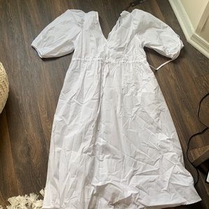 Saddle Dress in White